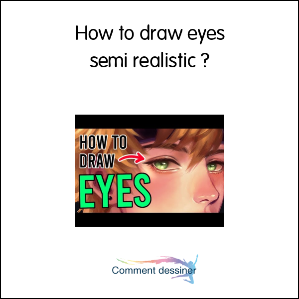 How to draw eyes semi realistic